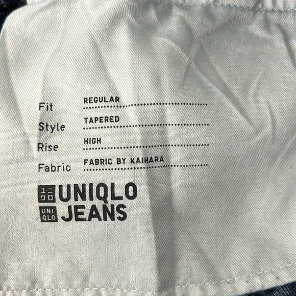 Uniqlo Men’s Regular Fit Tapered Leg Kaihara Denim Jeans 33 - Picture 4 of 9